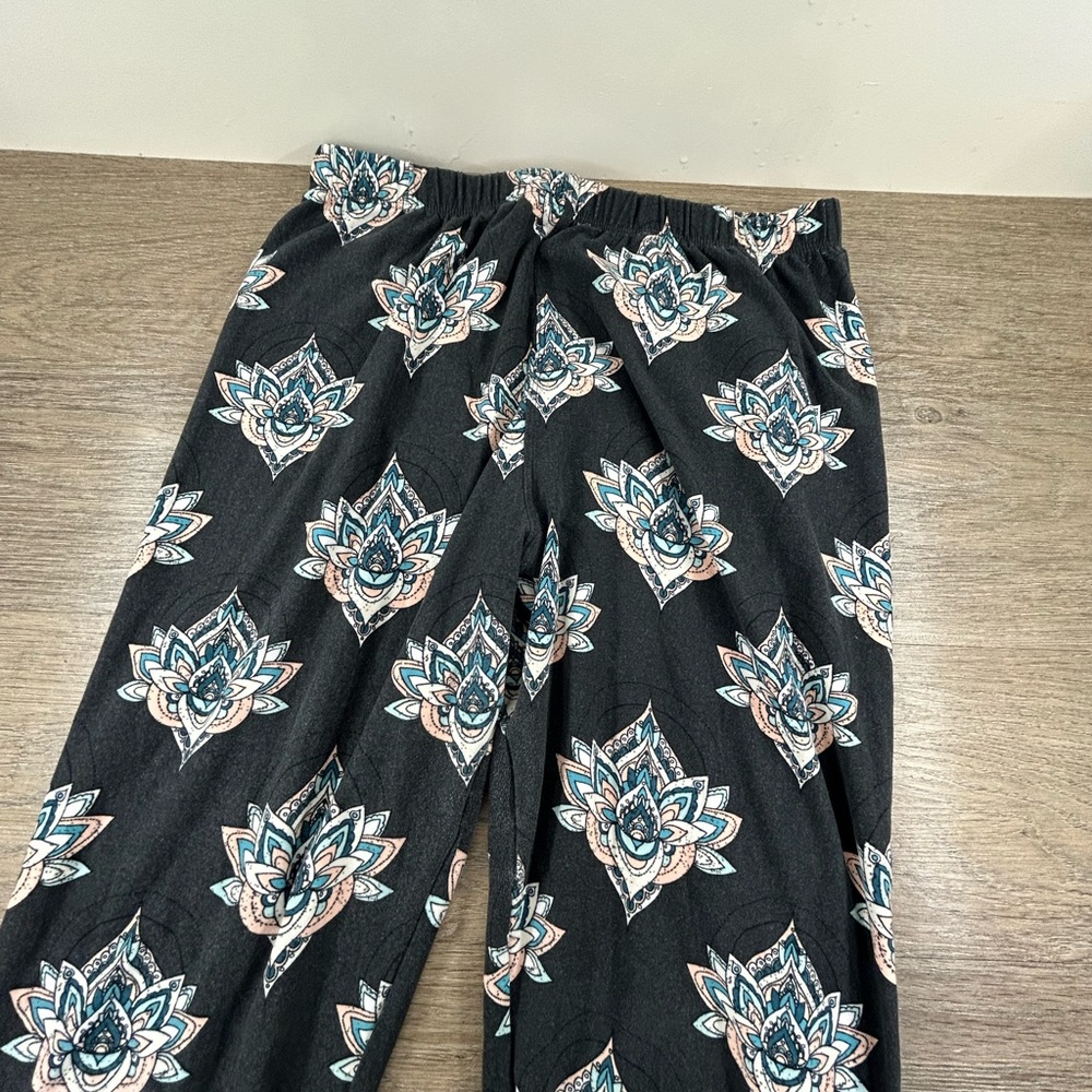 Floral Black Women's Pants